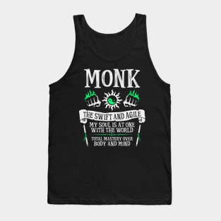 Monk, Dungeons & Dragons - The Swift and Agile Tank Top